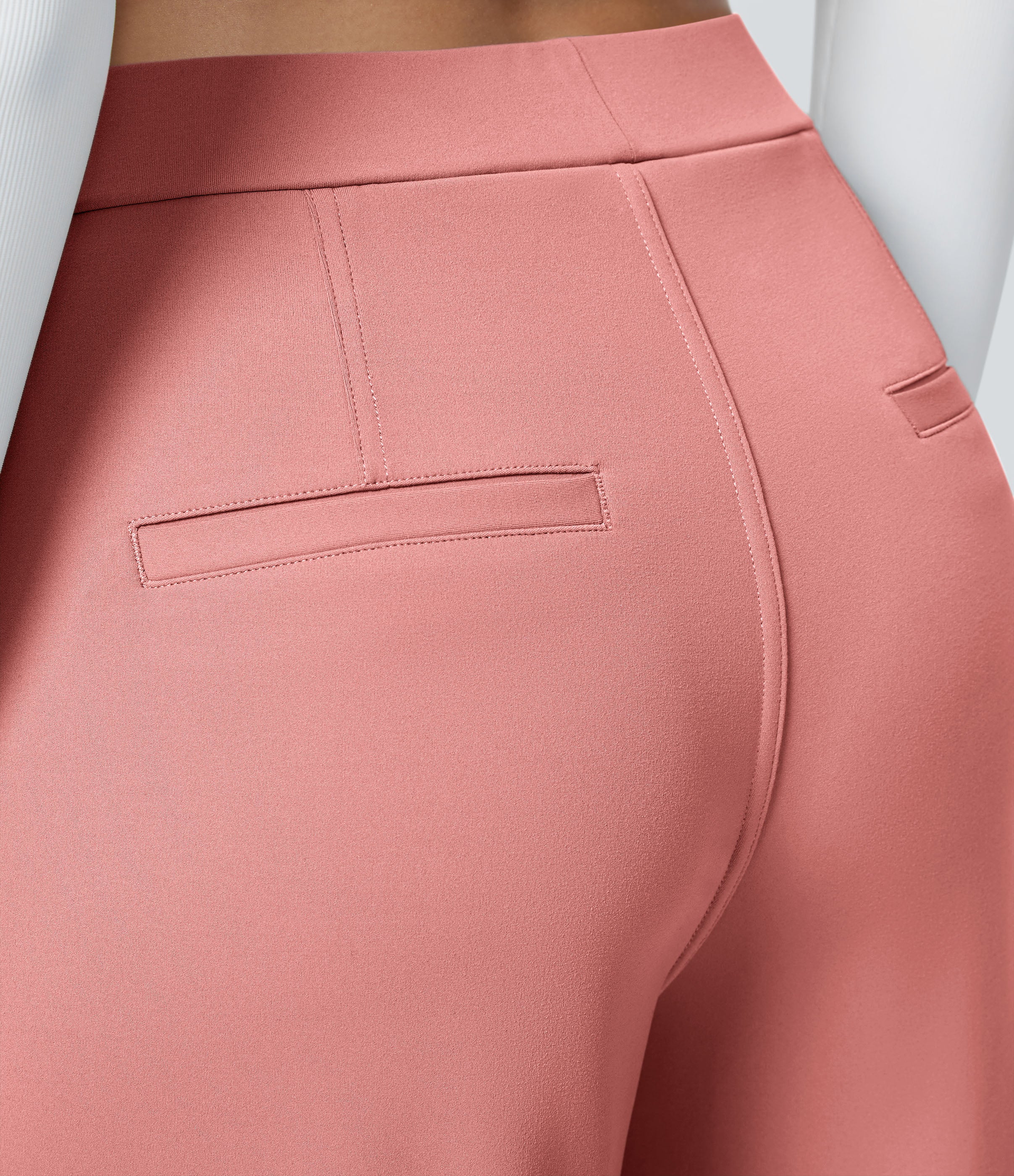 Pantalon Droit — Rose — Vue de face