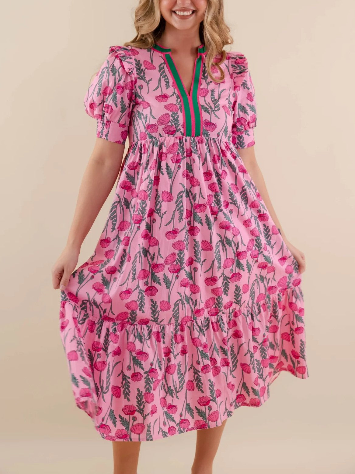 Robe Valentine Longue Fleurie