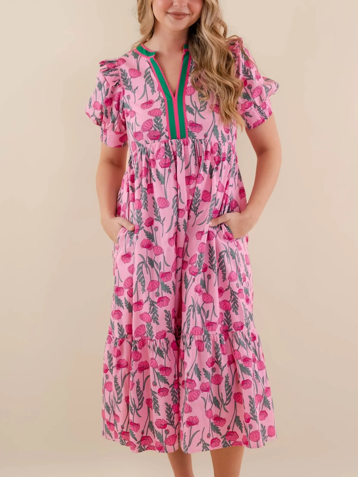 Robe Valentine Longue Fleurie