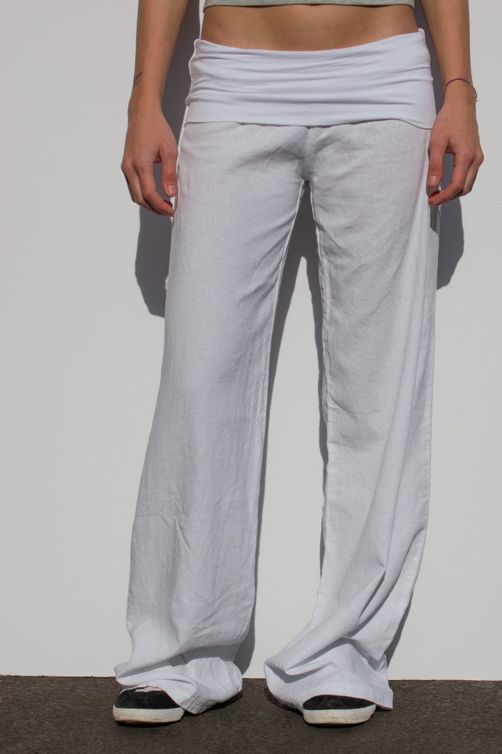 Pantalon Palazzo Blanc - détail
